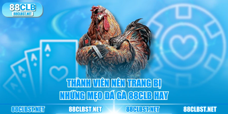 Thành viên nên trang bị những mẹo đá gà 88CLB hay